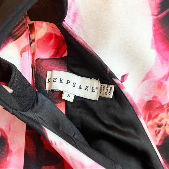 Keepsake Adore You Hot Pink Floral Print Dress S - Picture 7 of 10